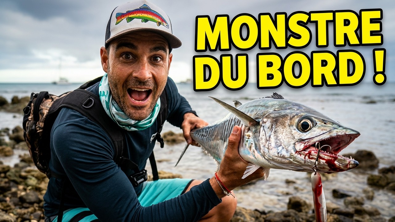 Gros tazar du bord à Nouméa   Nouvelle Calédonie   Paco fishing N°12