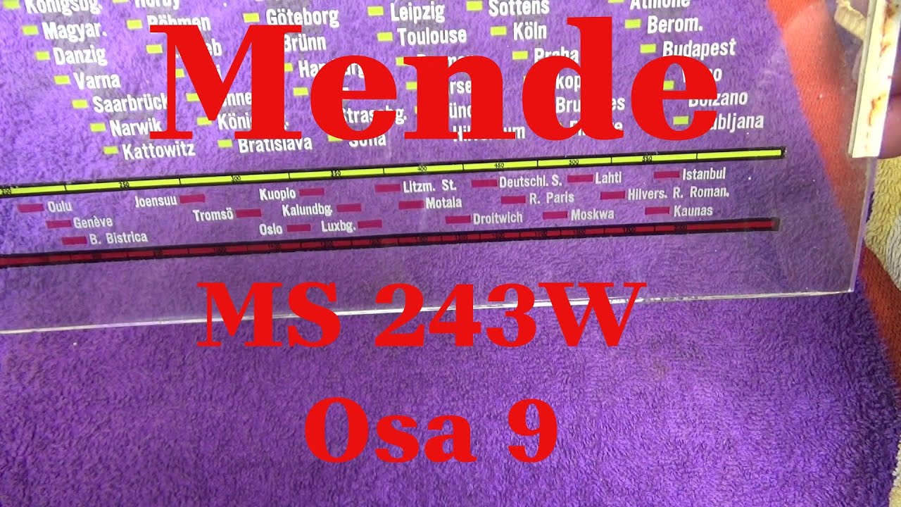 Mende MS243W. Osa 9. Lasinpesu.