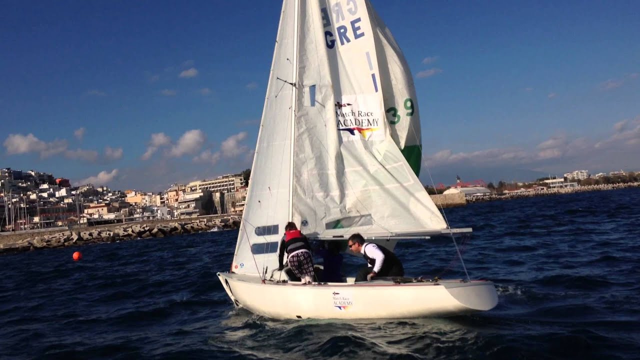 Match Race Academy Training 8/2/2014 Yngling Spinnaker