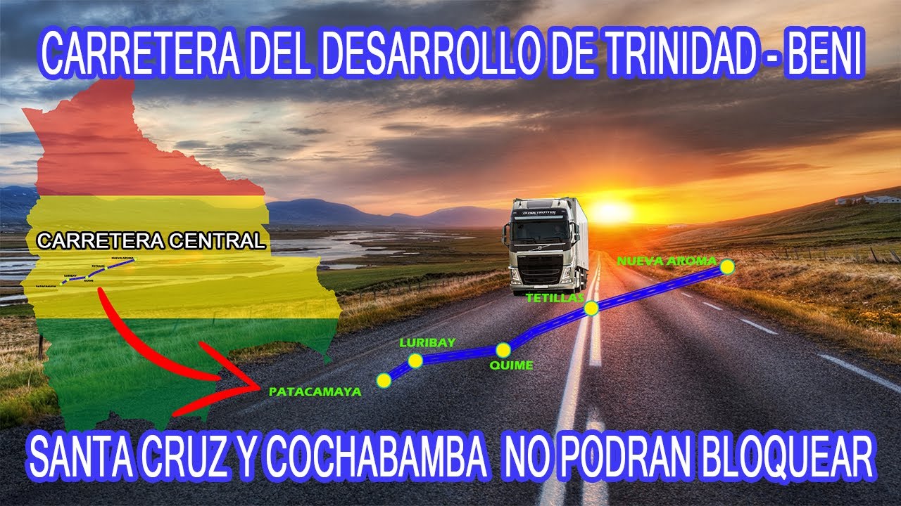 Una CARRETERA ANTIBLOQUEOS en Bolivia - No pasa por Santa Cruz Cochabamba y La Paz