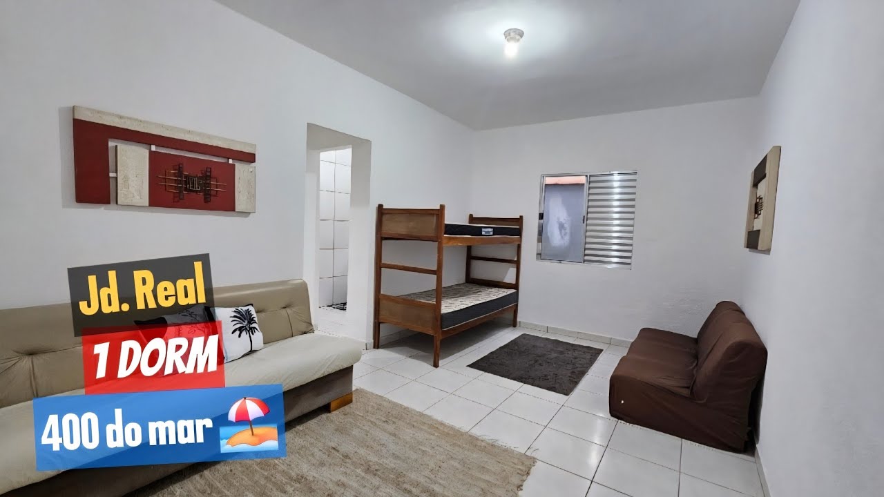 🔆🏖Kitnet térrea a Venda em Praia Grande, mobiliada por R$ 160 Mil!👈