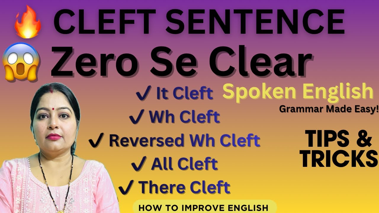 Cleft Sentence in English | Zero to Advance | Hindi to English Grammar | Spoken English