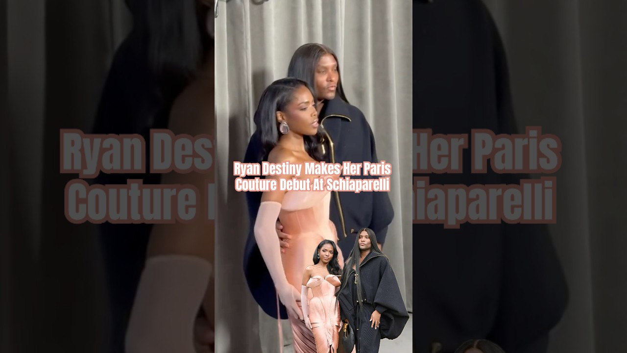 Ryan Destiny Makes Her Paris Couture Debut At Schiaparelli #tamtonight