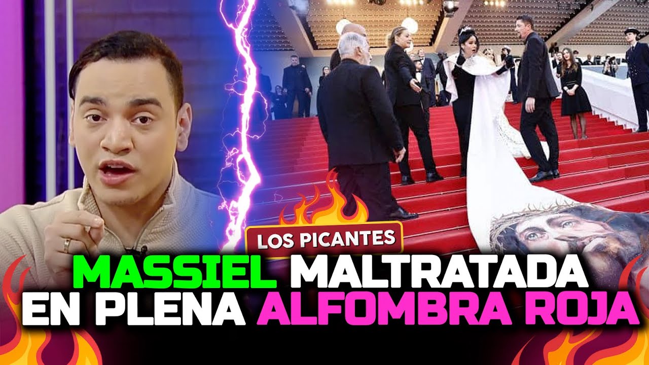 Massiel maltratada en alfombra roja mientras posaba con vestido de Jesús | Vive el Espectáculo