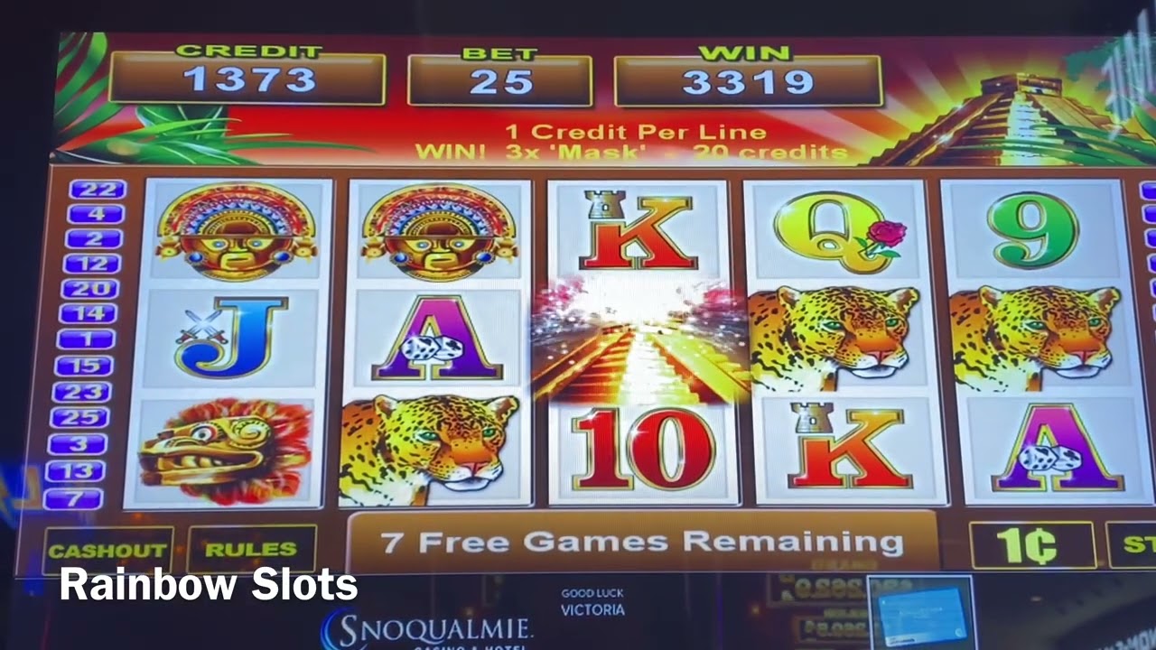 It keeps hitting! All the lightning link Aztec Fortune bonuses in one fun day at Snoqualmie Casino!