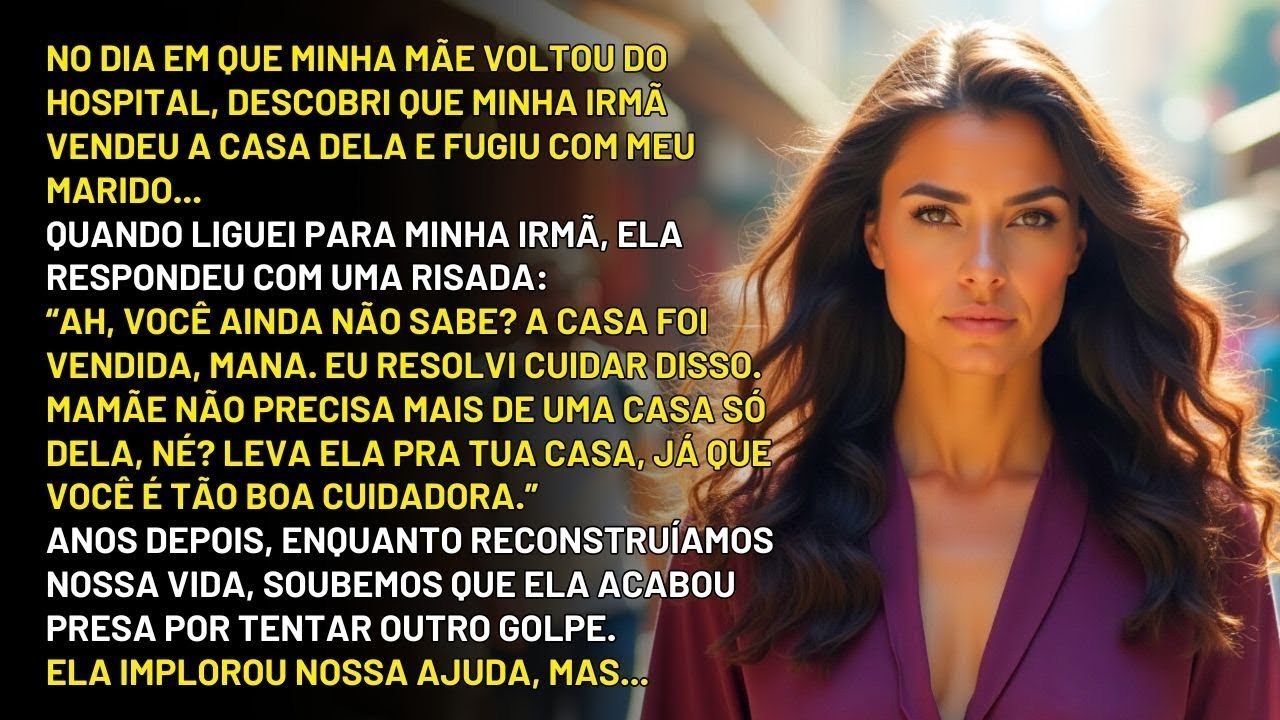 Voltei do hospital com minha mãe e descobri que minha irmã vendeu a casa dela e fugiu com meu marid