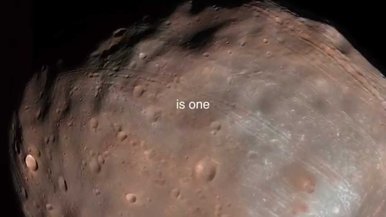 Monolith on Mars moon Phobos