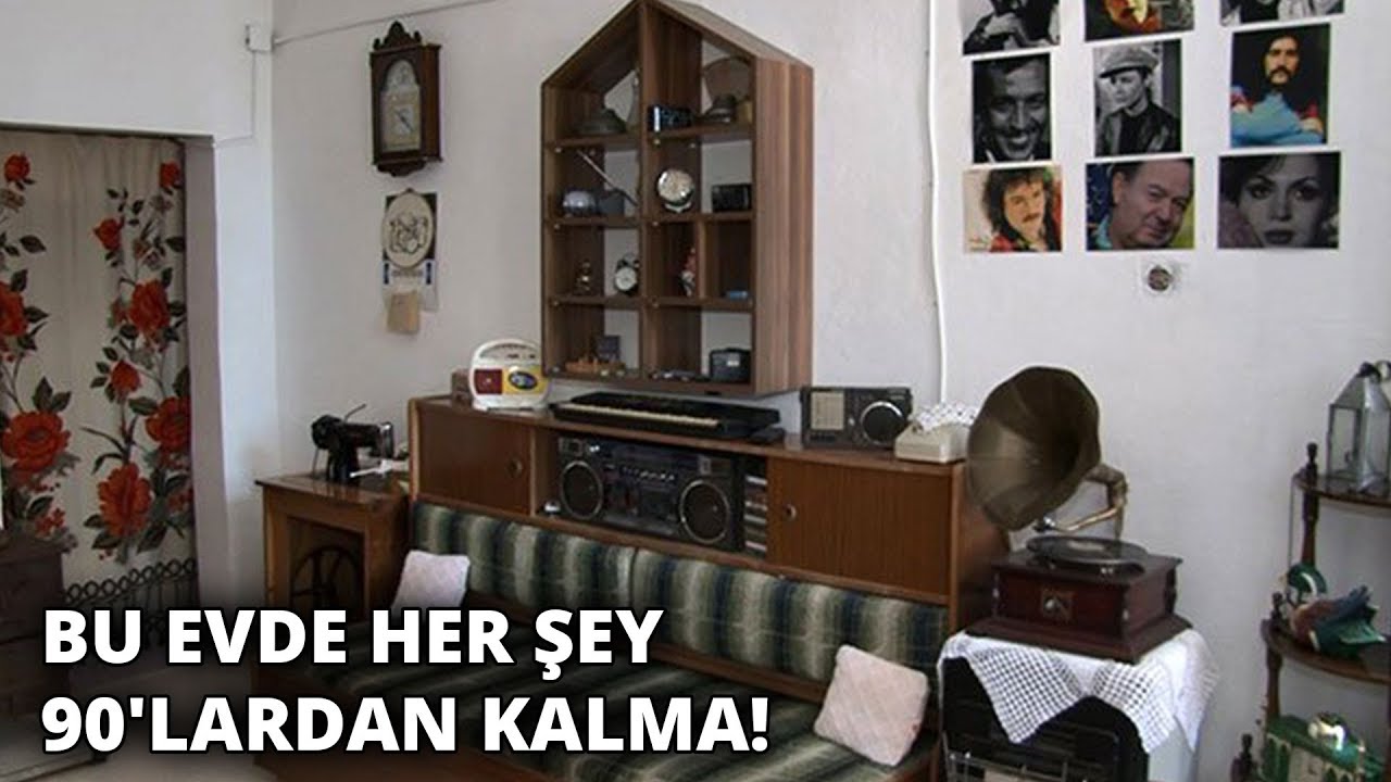 Bu evde her şey 90'lardan kalma! Görenler zamanda yolculuğa çıkıyor