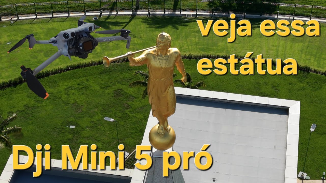 “Essa estátua é impressionante 😱 | DJI Mini 5 Pro