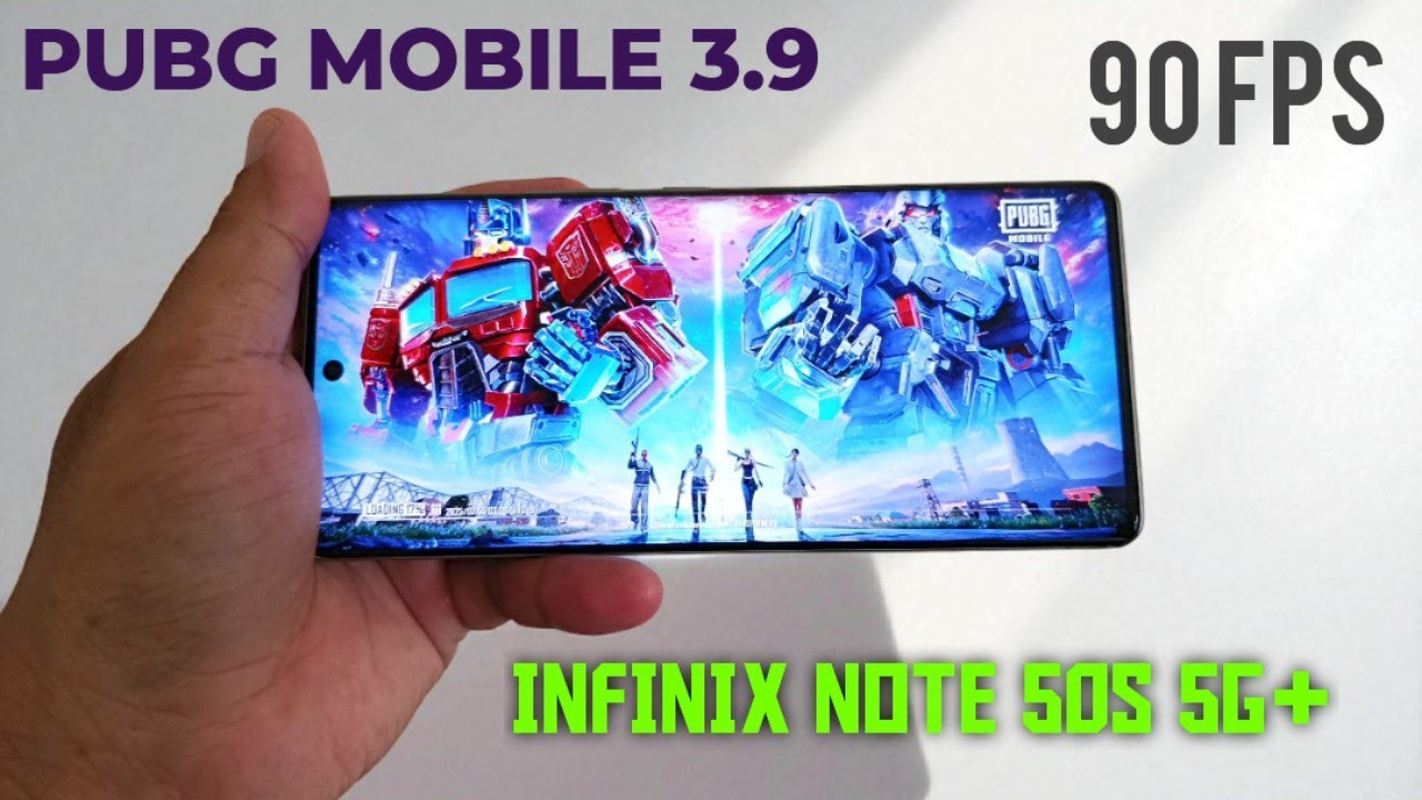 INFINIX NOTE 50S 5G+ PUBG 3.9 GAMING TEST