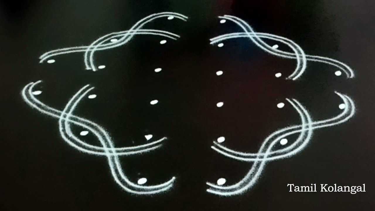 2 simple chukkala muggulu|kolam|kolangal|kambi kolam|melikala muggulu 6 dots|muggulu|tamil kolangal