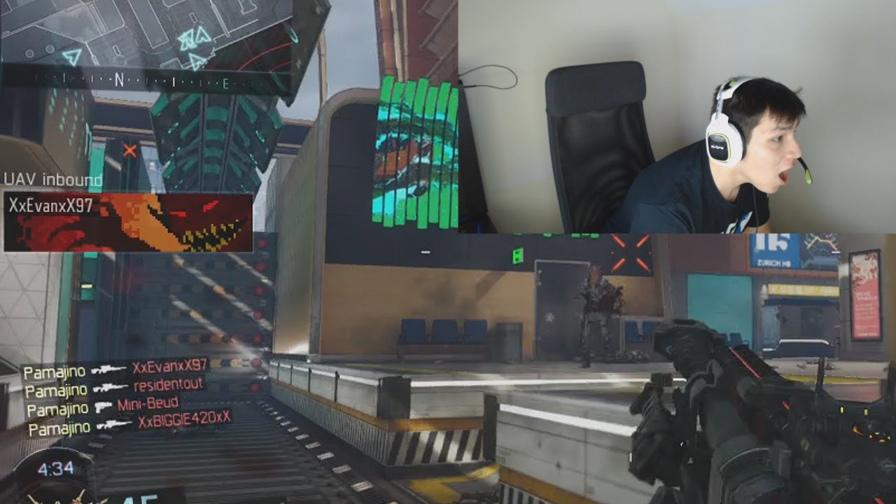OpTic Pamaj - First Black Ops 3 Sniper Live Commentary QUAD FEED IRON SIGHT