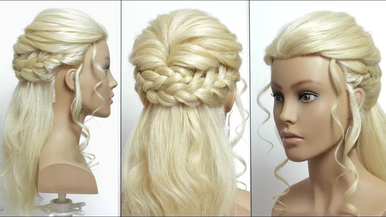 Half Up Half Down Bridal Hair Tutorial French Braids Long Hair