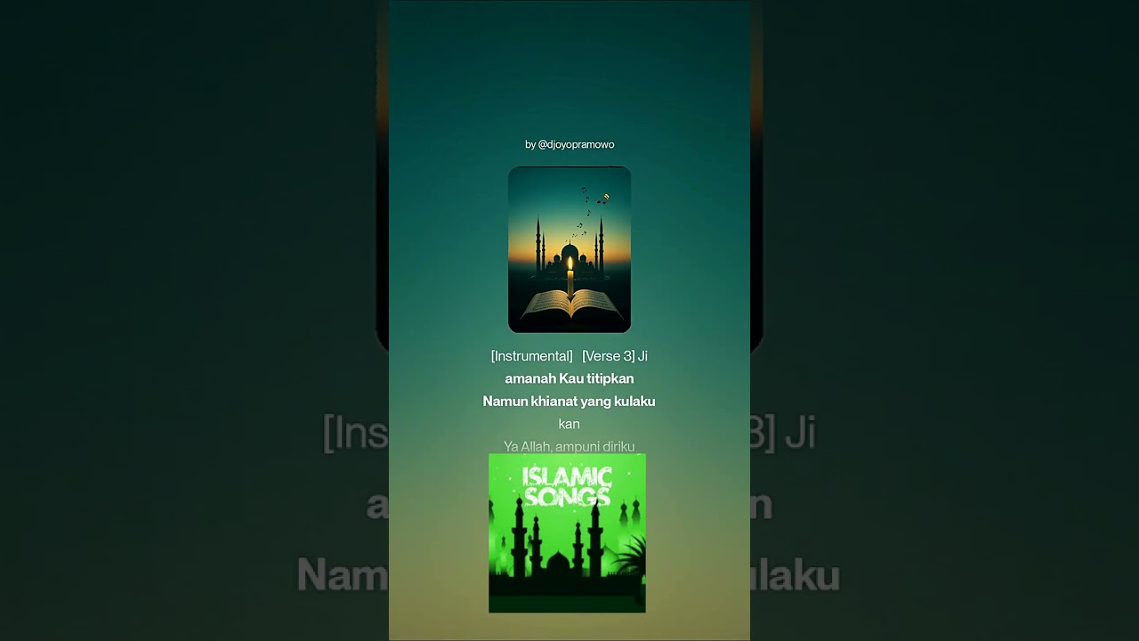 JAZZ ISLAMIC SONGS Jauhkan Aku dari Munafik