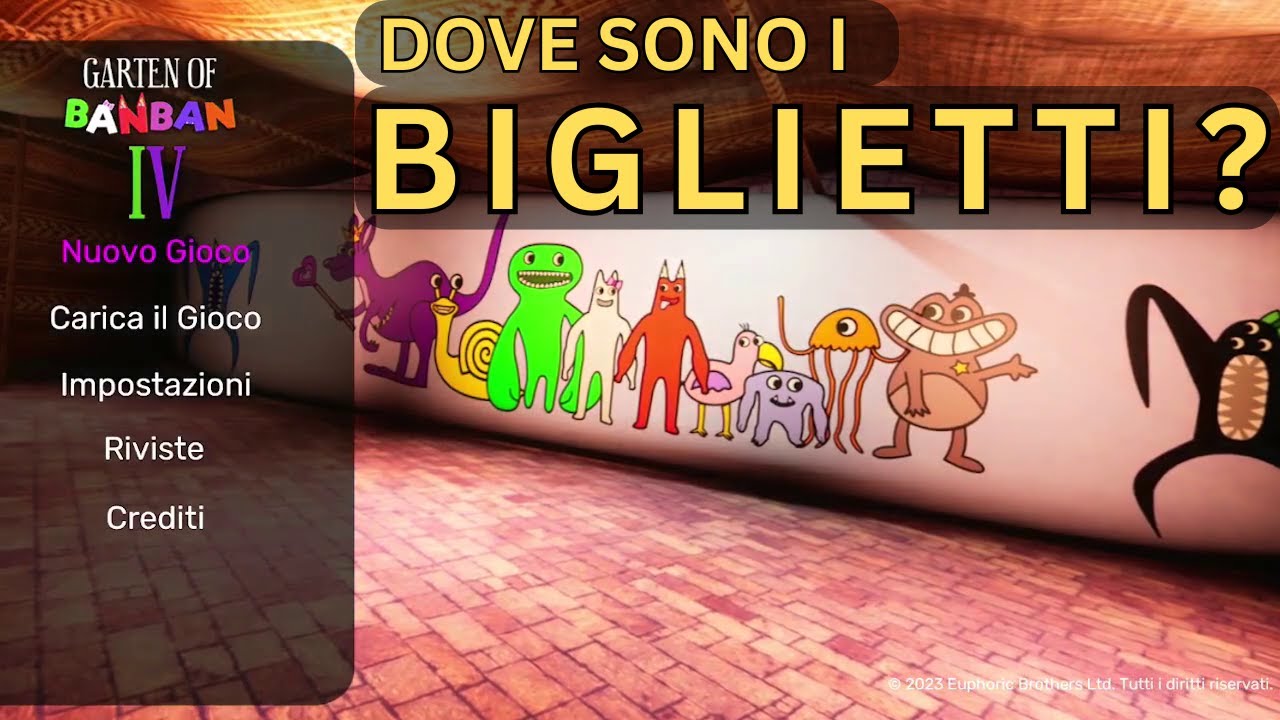 Garten of Banban 4 ITA – Inizio del gioco + dove sono i biglietti del trenino?! | Game&Go