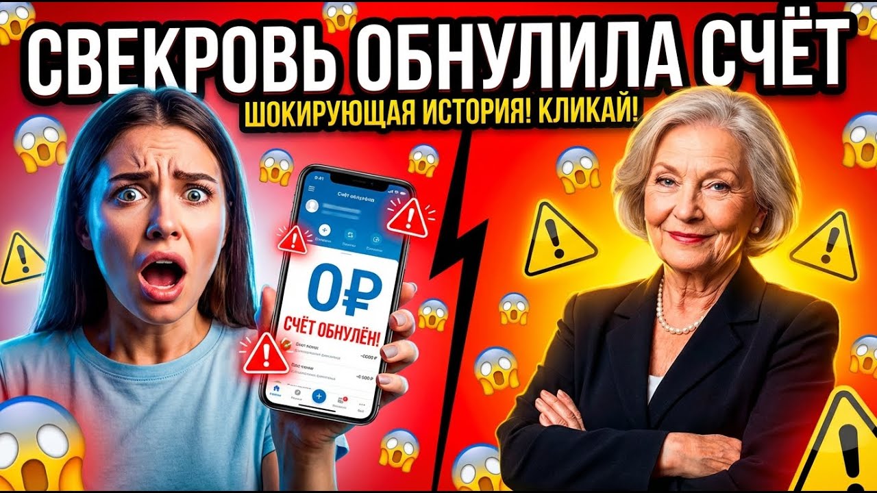 СВЕКРОВЬ ОБНУЛИЛА НАШ СЧЁТ — муж сказал 