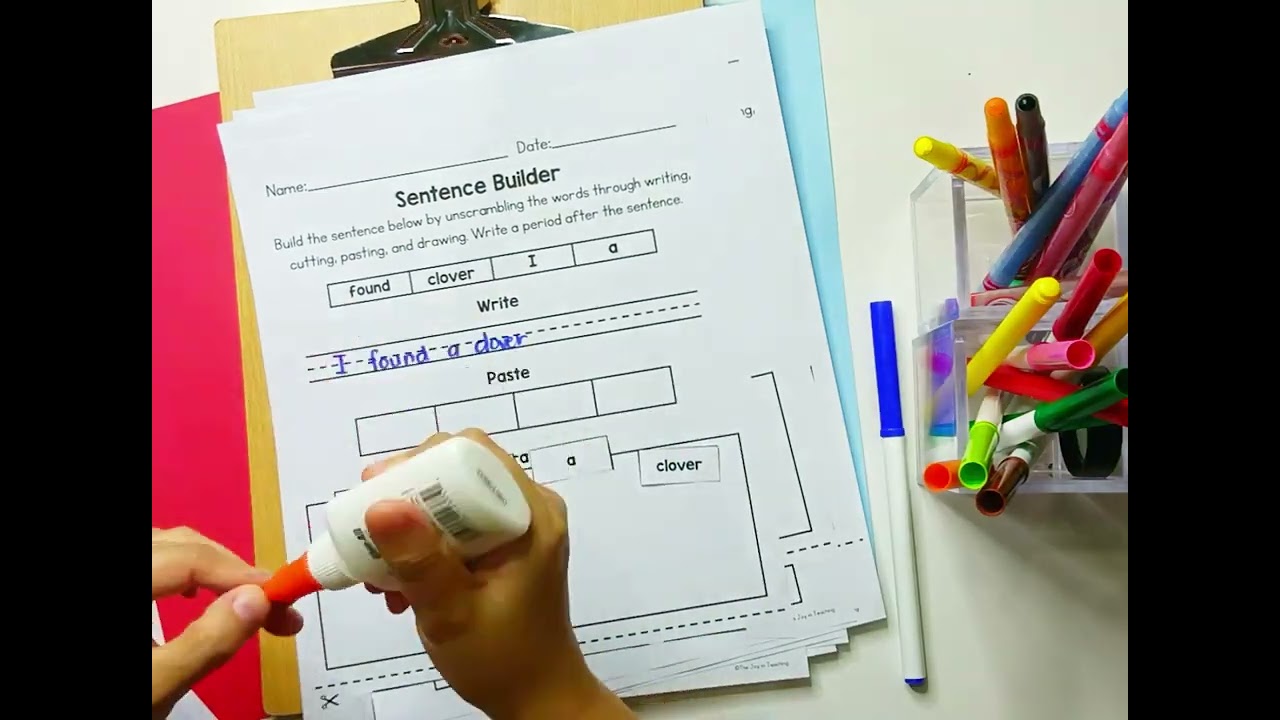 Beginning Blends Sentence Worksheets for Kindergarten–2nd Grade  Phonics Writing Practice