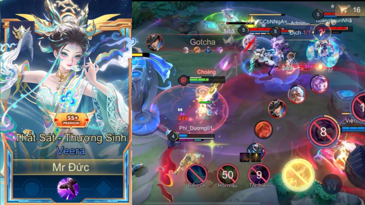 Đối Đầu Team Ép Game Với Con Bài Veera 
