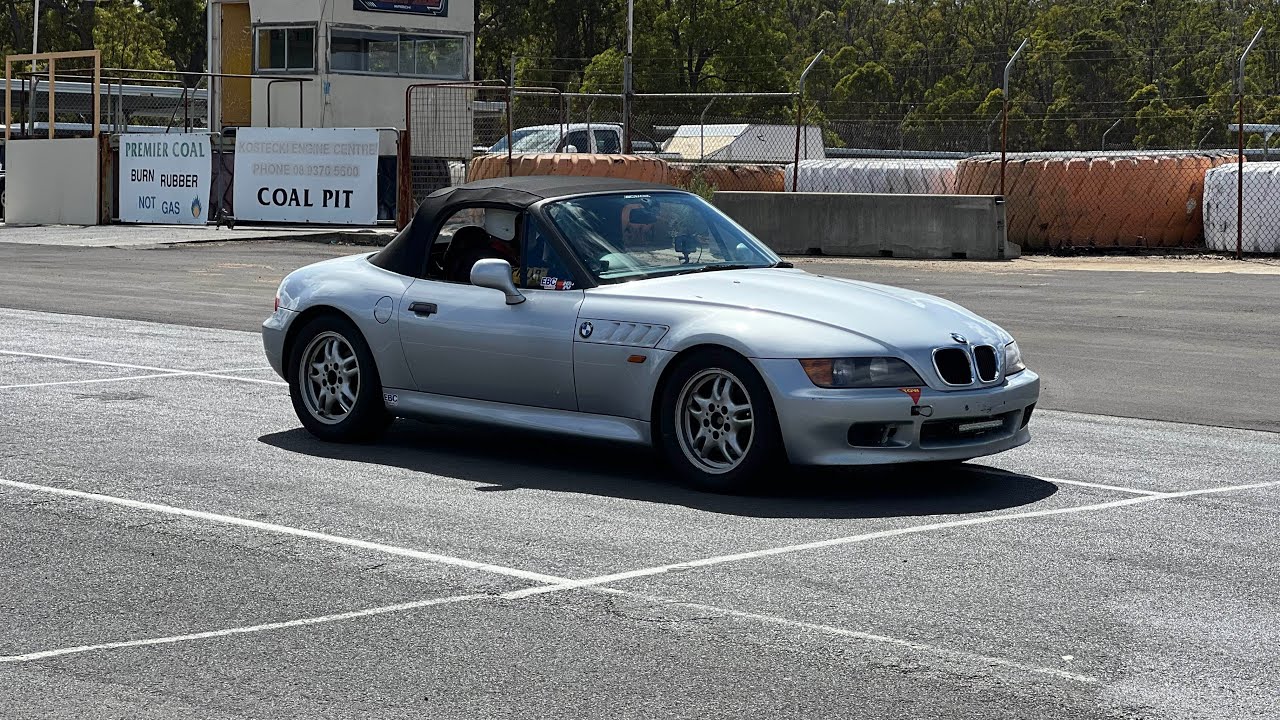 BMW Z3 at Collie Motorplex long track test n tune 28th Feb 2026