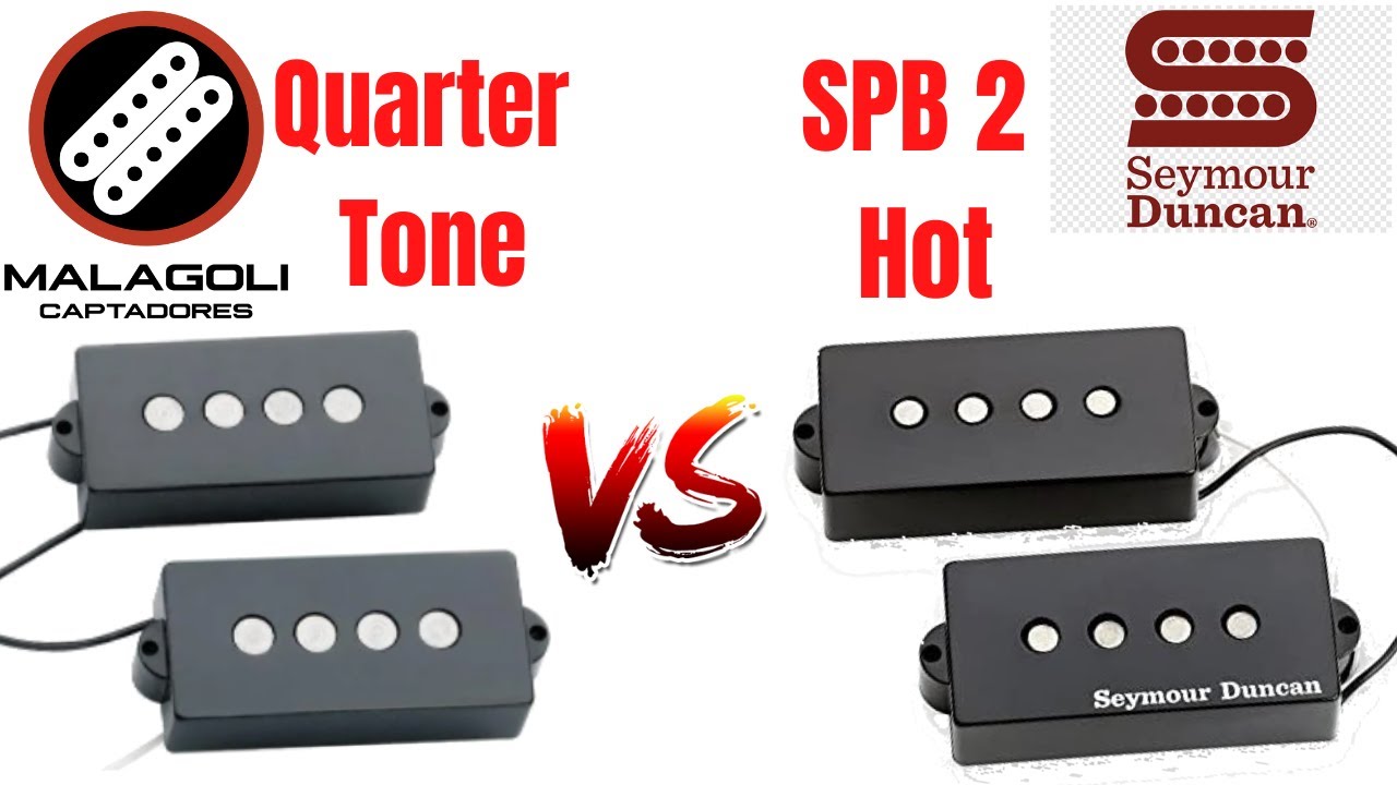 Comparação Seymour Duncan SPB 2 Hot VS Malagoli Quarter Tone #malagoli #seymourduncan Captação Baixo