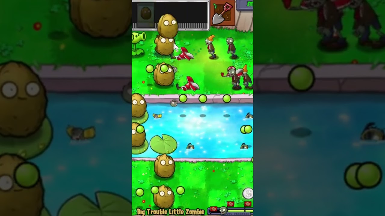 Plants vs Zombies – Little Zombies Mini-Game Gameplay 