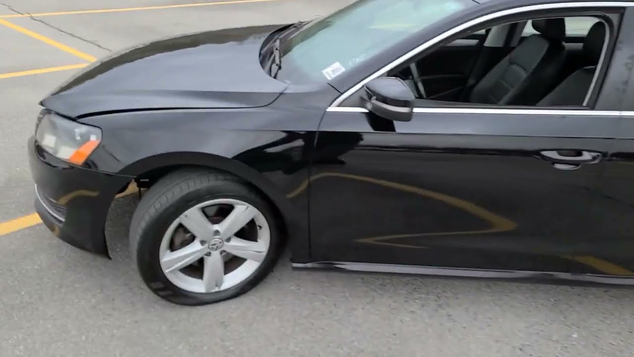 Dealer Auction! 2013 VW Passat SE 2.5 5cyl. POV test drive walk around. Clean car!  Shady bodywork?