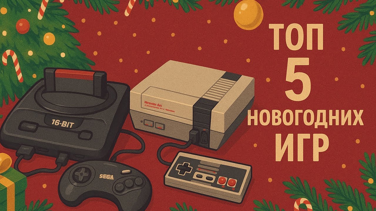 ТОП 5 ИГР С НОВОГОДНЕЙ АТМОСФЕРОЙ #rgc #xmas #sega #nes #dendy