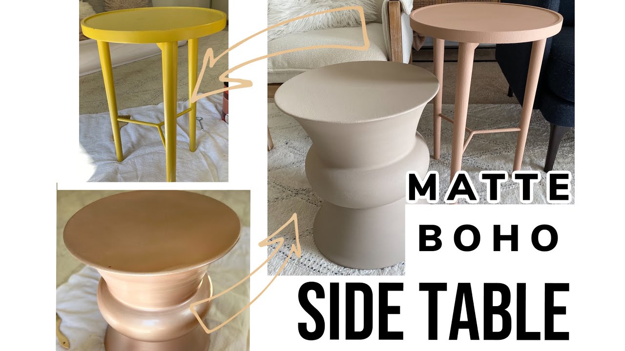 SIDE TABLE TRANSFORMATION + BAKING SODA AND PAINT