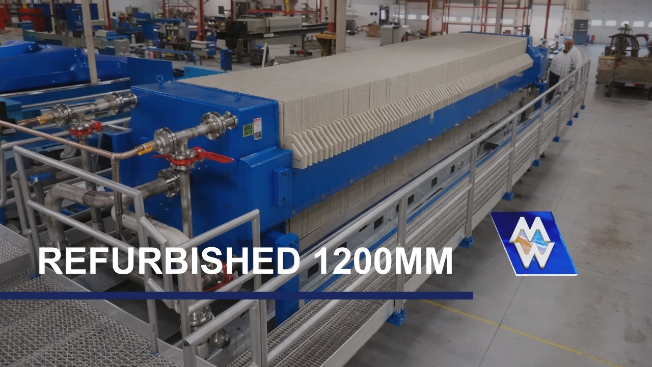 1200mm Used Filter Press, Rebuilt and Better Than Ever