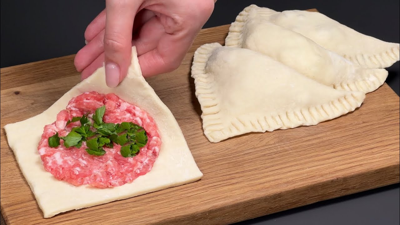 ❗Königliche Vorspeise aus Blätterteig mit Hackfleisch! Dieses Gericht wird jeden sofort beeindrucken