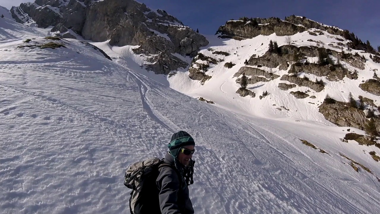 Ski de randonnée à la Tête Pelouse par la combe Bella Cha et Grand Crêt