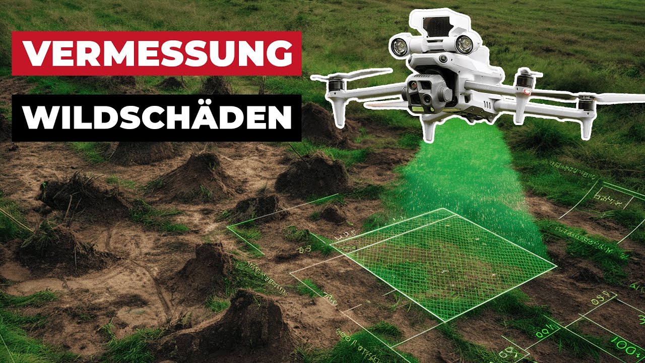 Wildschäden in Echtzeit aus der Luft vermessen - Live Vermessung mit der DJI M4T