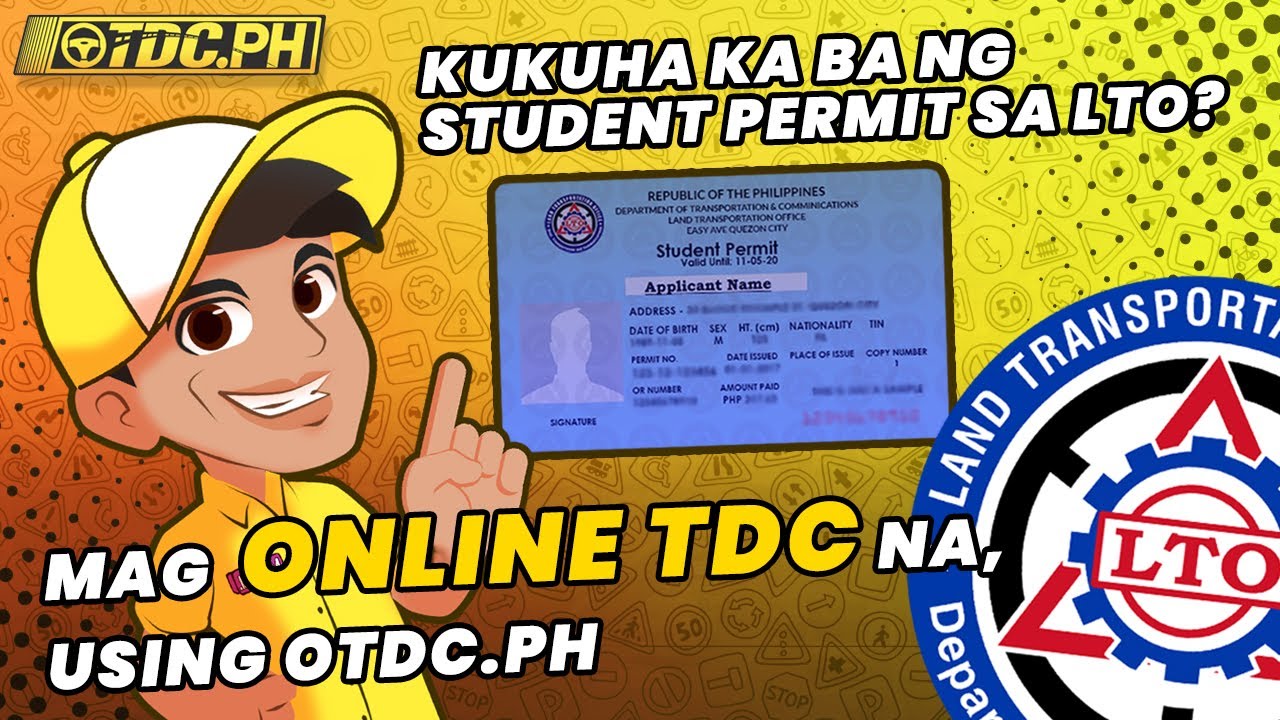 Kailangan mo bang kumuha ng Student Permit sa LTO? Mag Online TDC na using OTDC.ph