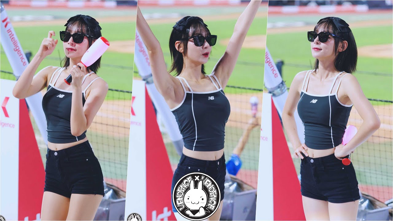 [4K] 250718 치어리더 정희정 직캠 '응원 리액션 모음' Jung Heejung Fancam @KT위즈 프로야구  By 벤뎅이
