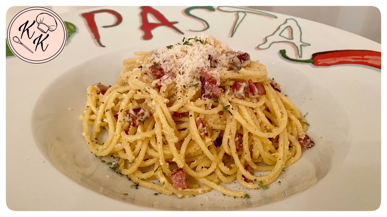 Spaghetti CARBONARA - wie beim Italiener / Спагетти Карбонара - как в ресторане