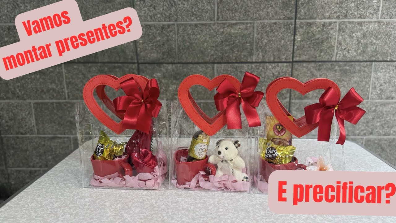 COMPRINHAS+MONTAGEM DE PRESENTES NA SACOLA PVC+ PRECIFIÇÃO