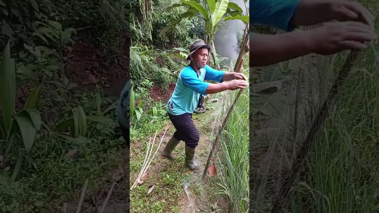 Mecah batu besar dengan cara di bakar(kehidupan di pedesaan@) 