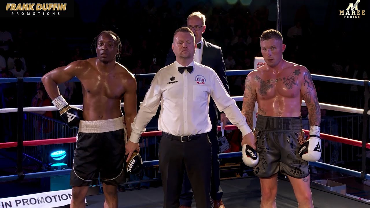 James Albert vs Victor Edagha on Maree Boxing show at Oldham leisure Centre 1 June 2024