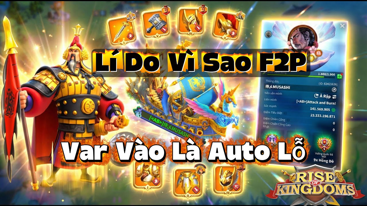 Sức Mạnh Hủy Diệt F2P Của 1 Chiếc ACC 23 Tỷ KP Với 5 SET Trang Bị Full Talen