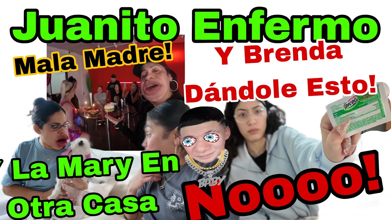 Juanito Enfermo 😷 Y Brenda Dándole Esto 💊🍋‍🟩😱 Noooo❗️Mala Madre❗️En La Fiesta 🥳🙄💃🪩