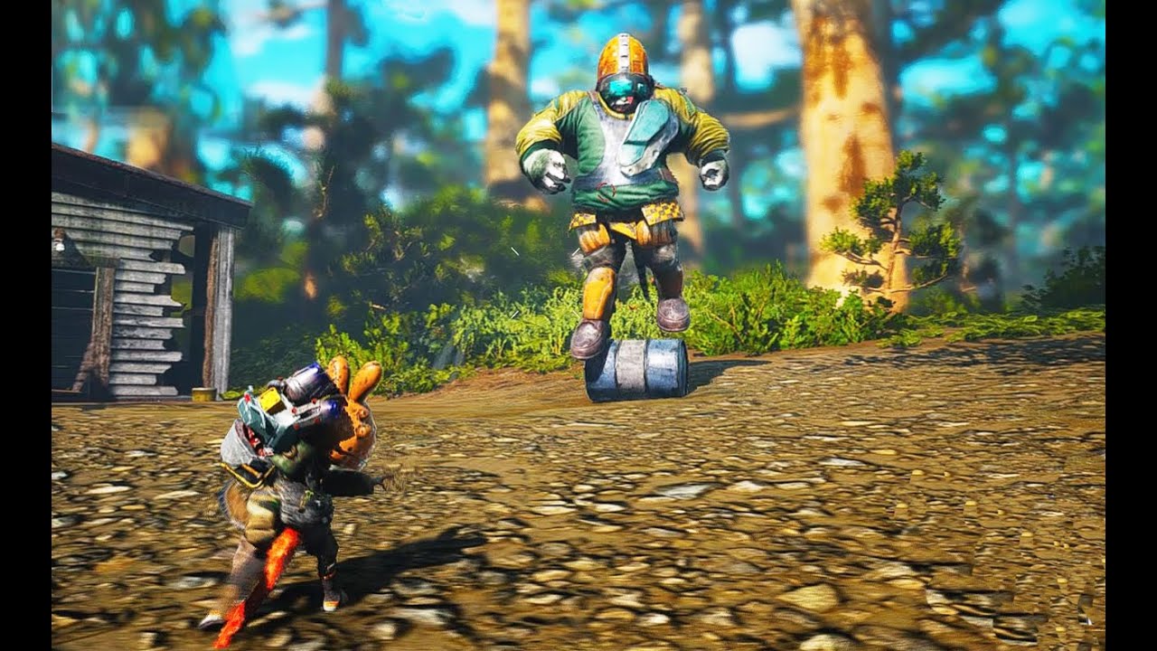 Biomutant - Defeating Barrel Rolling Boss