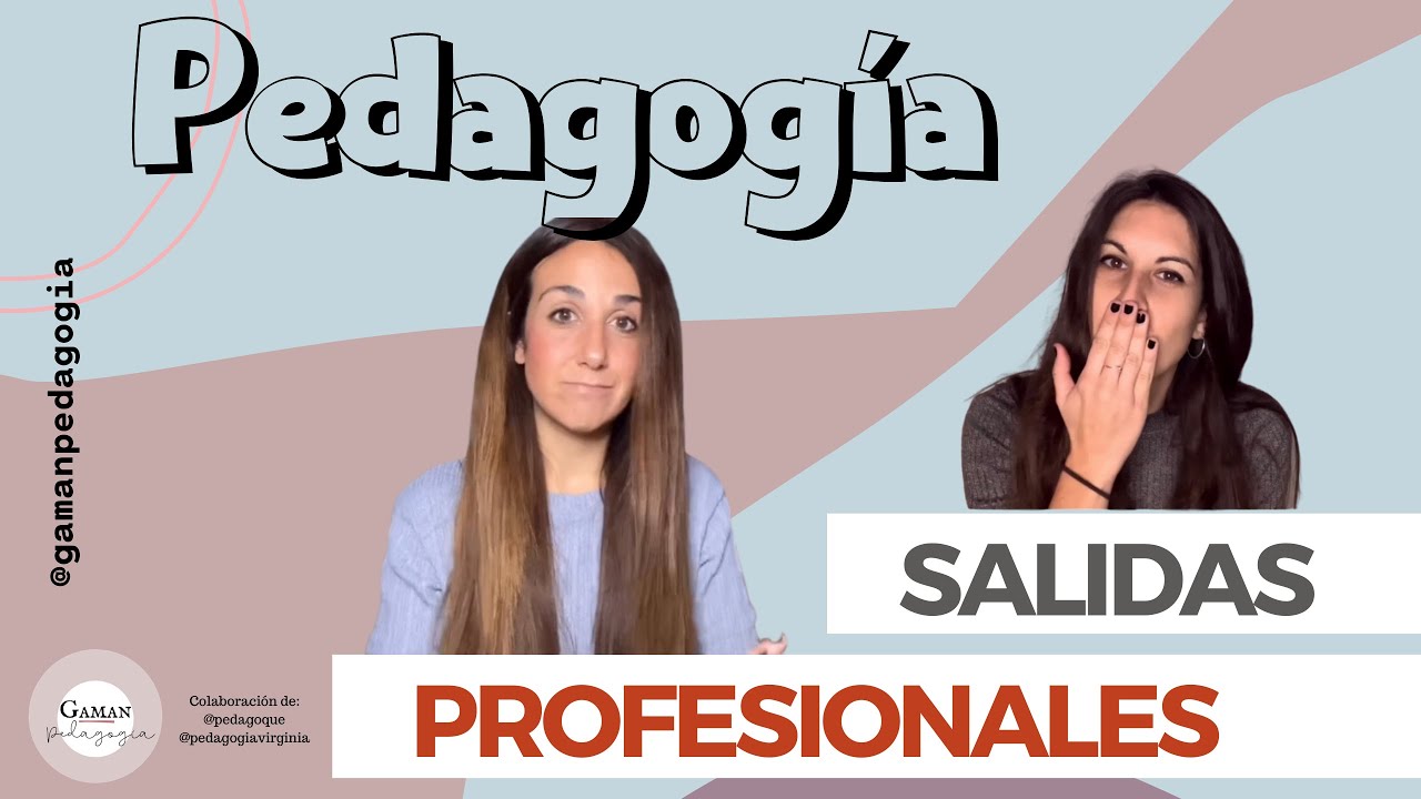 No sabía estas salidas profesionales || Pedagogía 🎓