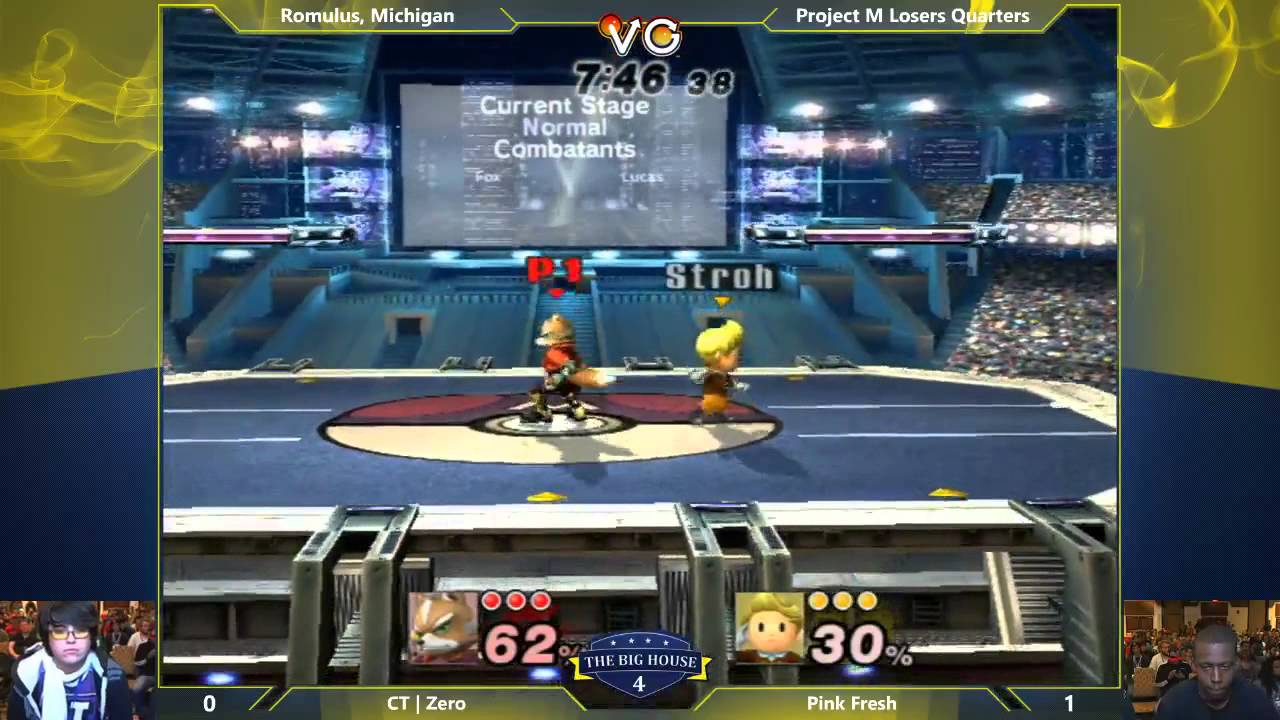 TBH4 - ZeRo (Fox) vs Pink Fresh (Lucas) - Project M Losers Quarters - Smash PM