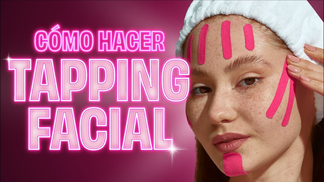 Como hacerte un lifting facial en casa con tapping #facelift #tapping #facial