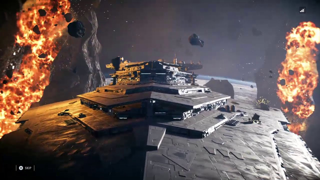 Resurgent-class Star Destroyer Star Fighter Assault The Resistance Gameplay(No Commentary)