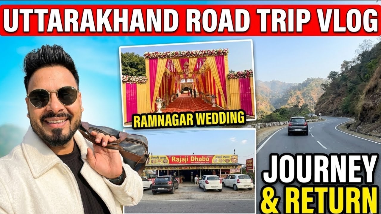 Wedding Vibes in Ramnagar & Road Trip Fun! 🚗 #minivlog #shotbyiphone #travelvlog