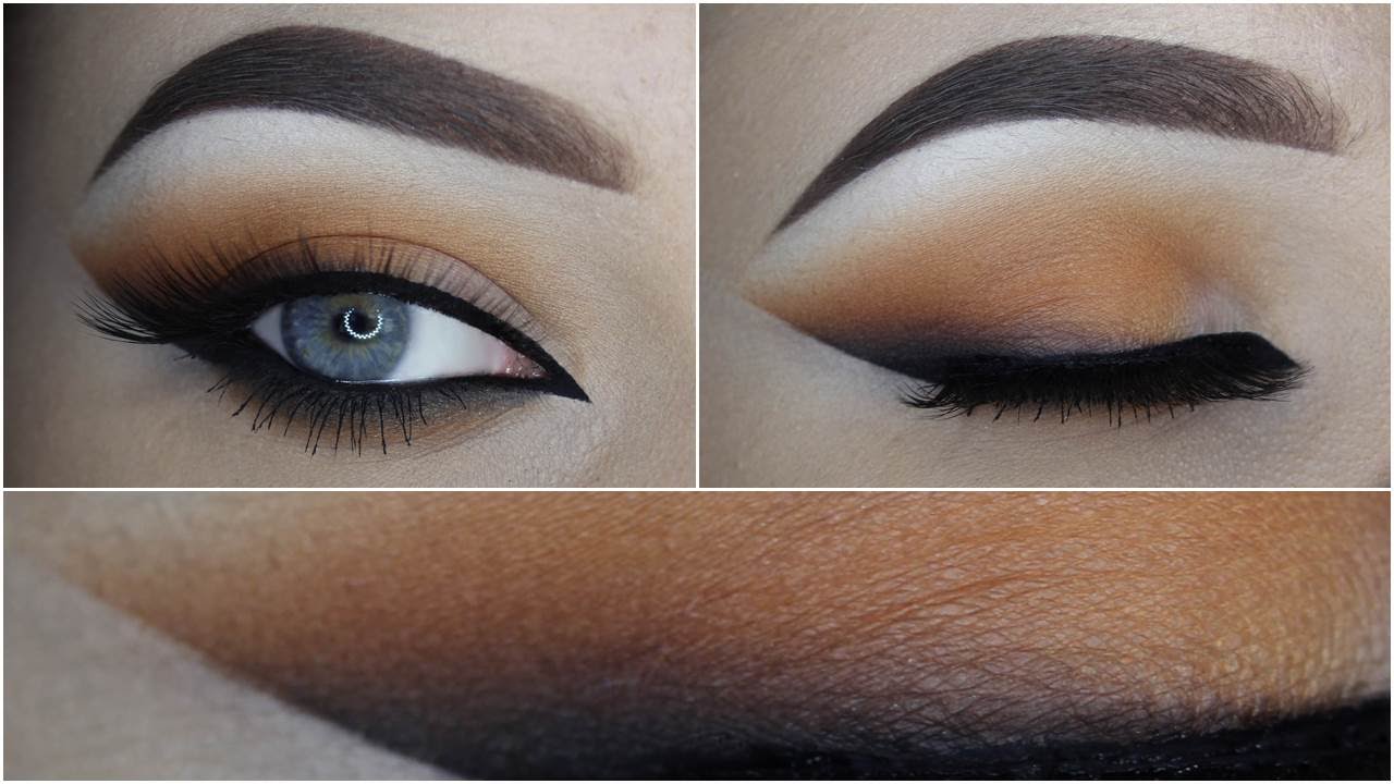 Warmtoned orange brown eyelook + Smoked out wing