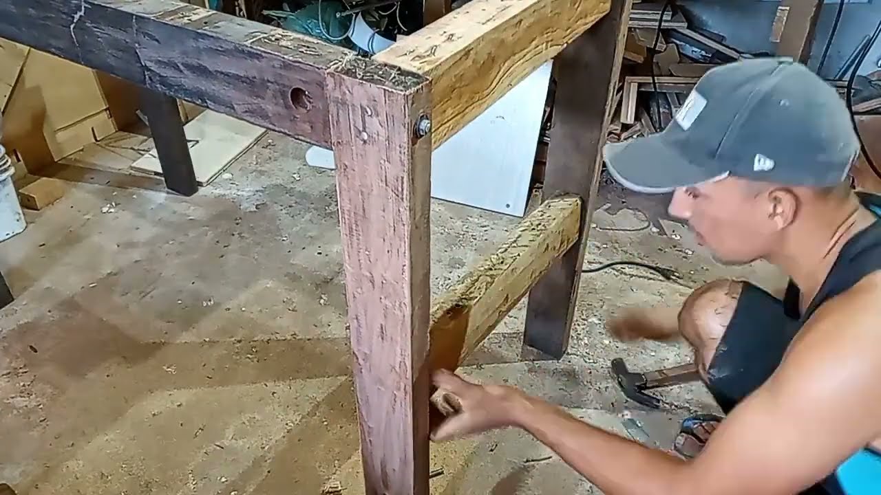 Como fazer uma bancada de marceneiro super resistente parte 1