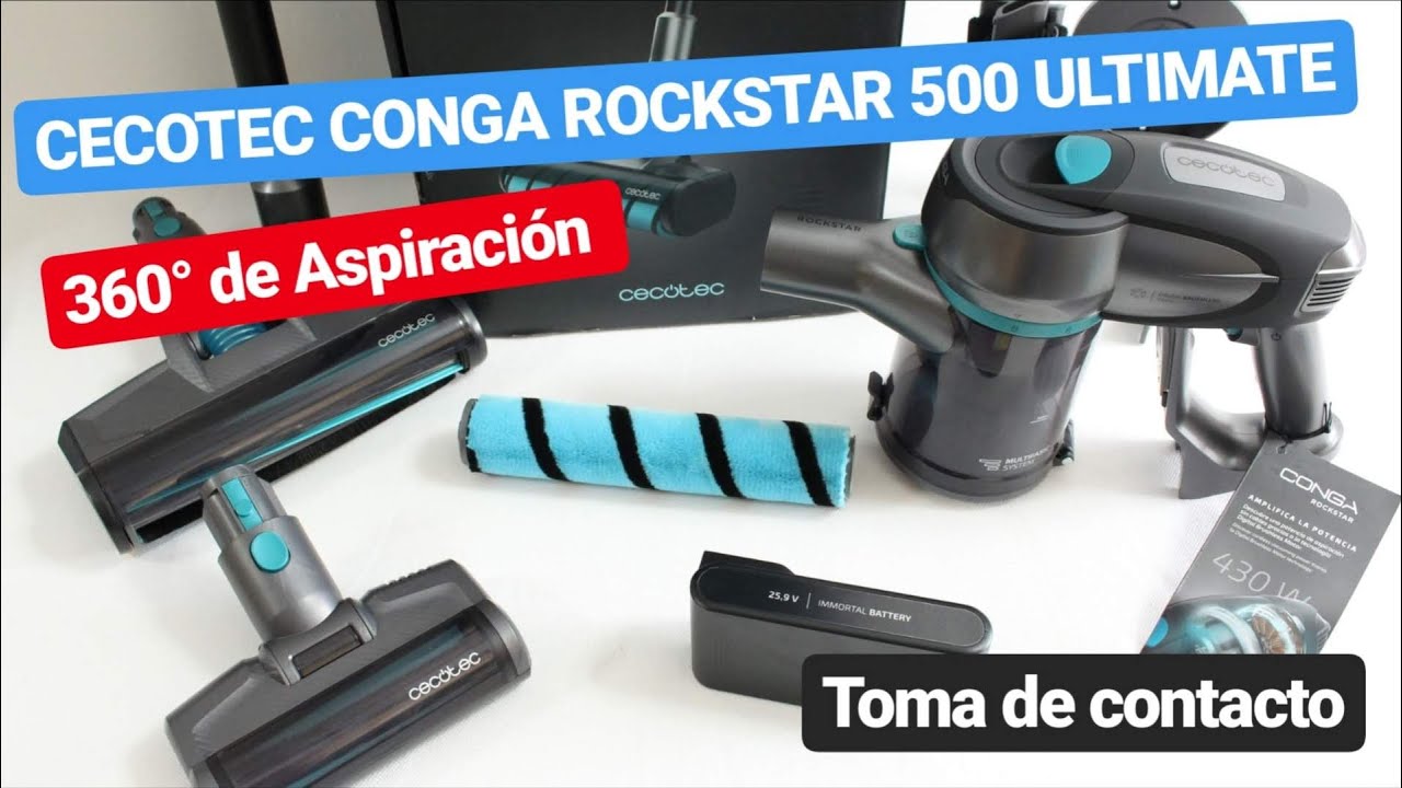 CONGA ROCKSTAR 500 ULTIMATE | Aspirador de mano de CECOTEC