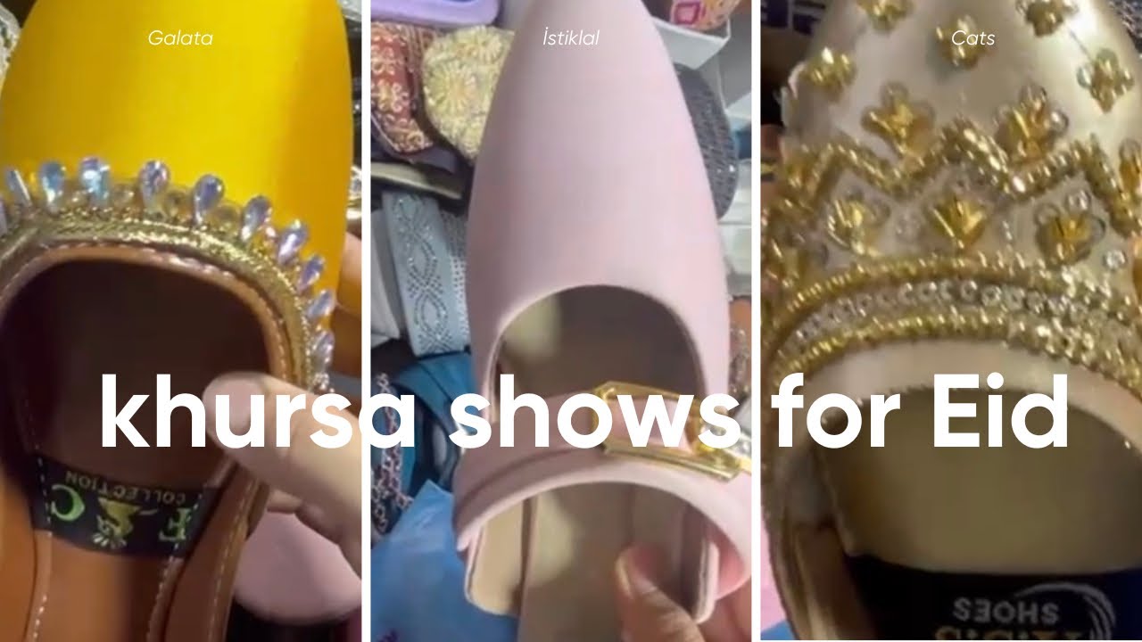 Latest khursa and sandal shows designs for Eid 2026 /stylish ladies shows collection